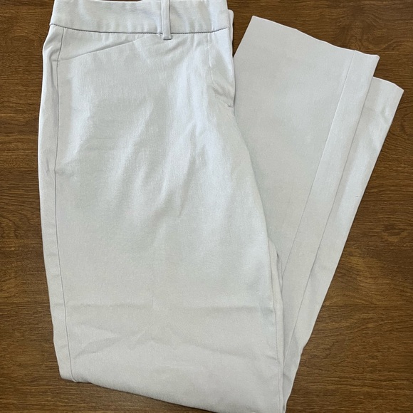 Cropped Light Gray Pants - Picture 1 of 6